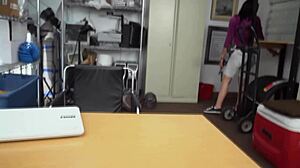 Wow, latina teen sucks big black cock like a pornstar!