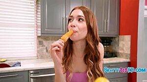 Stepsister Wants Monster Cock Instead Of Popsicles