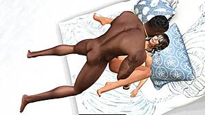 Cartoon girl fucks behind dune at public beach