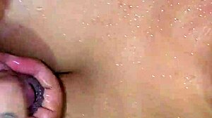 Mom's steamy shower sex with big tits and ass teasing.