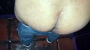 in the dark room cabin, i eat the mature man's ass passionately and deeply