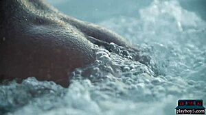 Ebony beauty strips naked!