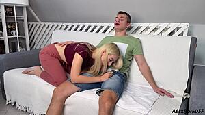 Hot amateur couple arranged hot sex at home