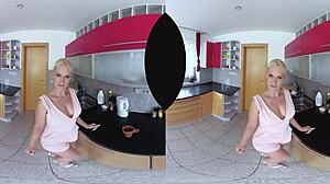 Blonde Czech Rides Cock Anal.