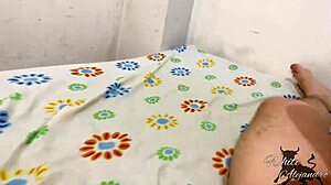 cute stepdaughter rides cock full of milk after massage