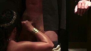 blonde and brunette ride big cock in reverse cowgirl, dirty talking and sucking