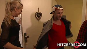 damn, blonde german babe helena moeller drilled deep in lingerie!