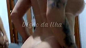 The girlfriend voyeured as the curvy redhead rode her boyfriend in this swinger group scene.