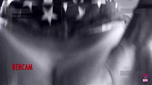 a couple of american girls showing good fucking time to two british guys in costumes