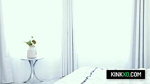 Hot stepfamily threesome with Dharma Jones and Nicole Aria.