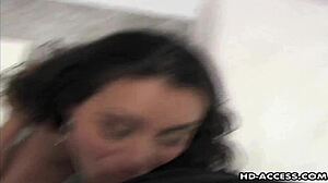 Dainty Brunette With Large Boobs Loves Being Screwed Hard