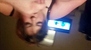 BBW Giving Head in Homemade POV Scene