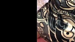 French amateur slut in satin panties gets deepthroat