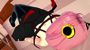 Anya Quiere Divertirse Calentando Una Polla Vistiendo Su Nuevo Traje Versión Adulta