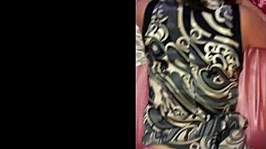 French amateur slut in satin panties gets deepthroat