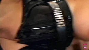 blonde with big tits gets cum in mouth?