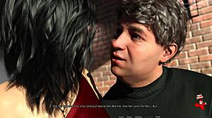 Anna in exciting affection se2 ep 60 wearing sexy red dress and black stockings