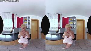 Blonde Czech Rides Cock Anal.