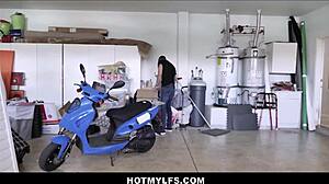 Big tits milf mannequin comes to life gets fucked