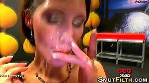 Why does this spitroasted fetish slut crave bukkake facials?