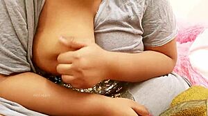 Brother's Wife Teases with Her Big Indian Boobs