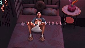 Horny husband craves teen Asian babysitter for anal play. Sims 4 drama unfolds!