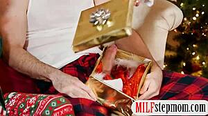 milf and teen 18+ team up to handle a massive cock in wild threesome