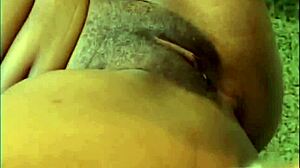 ebony beauty takes bbc doggystyle on couch.