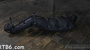 Enchanting gal endures harsh whipping session.