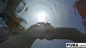 underwater pool masturbation session with samantha rone