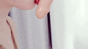 Enjoying rough rope bondage punishment, deepthroat dildo, tied orgasms with squirting, nipple clamps, and slave development