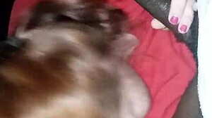 i's my first time suckin this big dick, and it's so sloppy