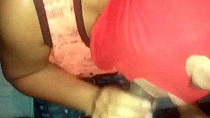 Rica mamada de mi colombiana spreading her big tits