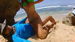 Intimate Beach Encounter in Paradise