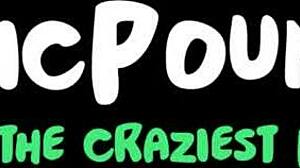 Brown and busty Aaliyah Hadid rides a monster cock in public.