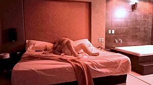 Your tits bounce in the jacuzzi as you ride my cock moaning!