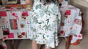 Housewife Cooking, Craves Big Cock She Can't Resist