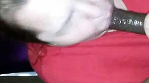 i's my first time suckin this big dick, and it's so sloppy