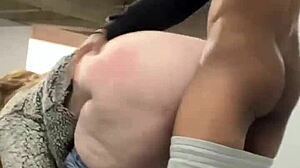 mia dior fucked in public parking garage, big black cock stretching her ass