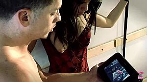 Babes tied up in truck