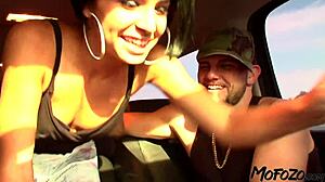 black haired coed getting fucked by big dick