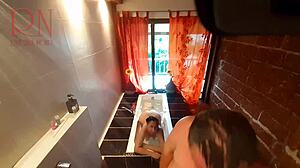 Voyeur Housewife Shaves Pussy In Shower