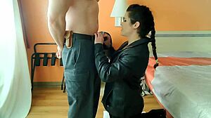 Pretty Milf Prostitute Facefucked in Hotel Roleplay