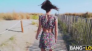 Natasha La Piedra Goes Wild with Outdoor European Cowgirl. Shaved Skinny Body Gets Cumshot!