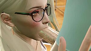 Intense hentai 3d animation of young girl with cursed bra getting fucked doggystyle in university, sucking boobs.