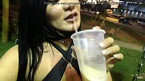 i dragged a big cock from the square to my car for anal.