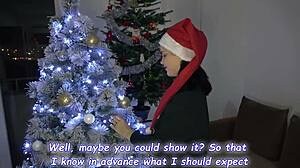 Xmas Gift from Stepsister Anna: Hot Sex and Oral Creampie.