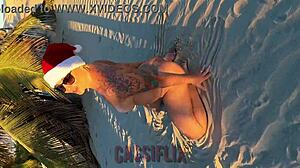 He Caught Mommy Noel Masturbating and Made Her Cum Hard!