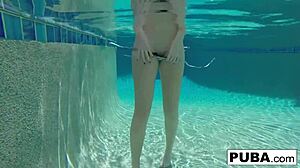 underwater pool masturbation session with samantha rone