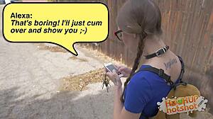 Alexa Nova, the four-eyed fucktoy, gets dicked and her butt dated in wild anal scene